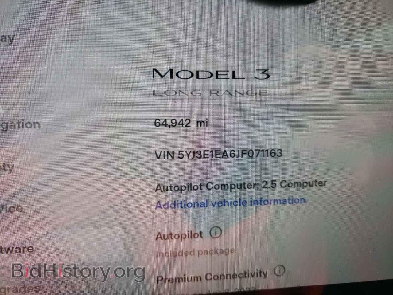 2018 TESLA MODEL 3 - VIN: 5YJ3E1EA6JF071163 - Photo 9