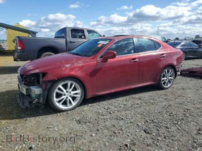 2008 Lexus IS 250, burgundy — VIN JTHBK262985073419, Copart