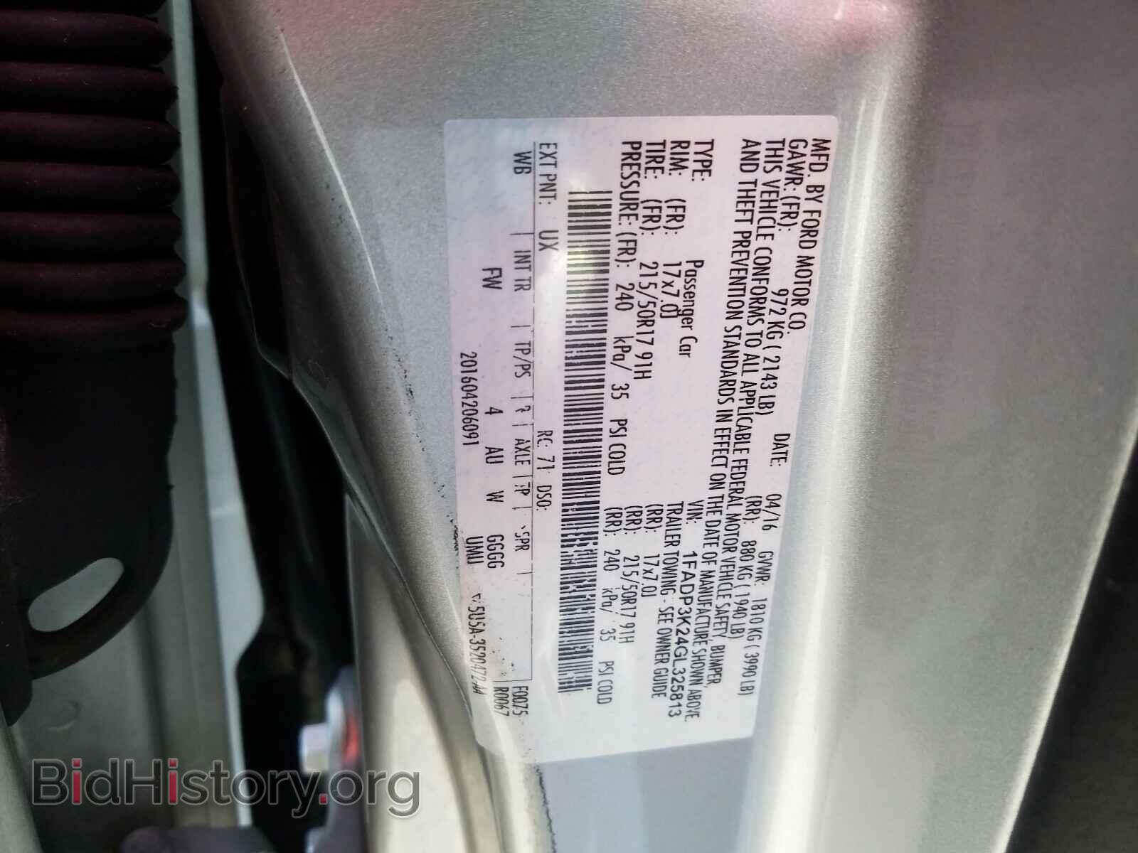 2016 FORD FOCUS - VIN: 1FADP3K24GL325813 - Фото 10