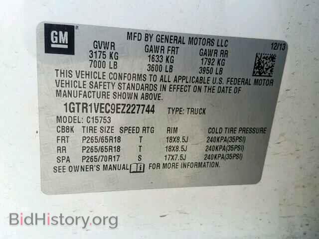 2014 GMC SIERRA C15 - VIN: 1GTR1VEC9EZ227744 - Фото 10