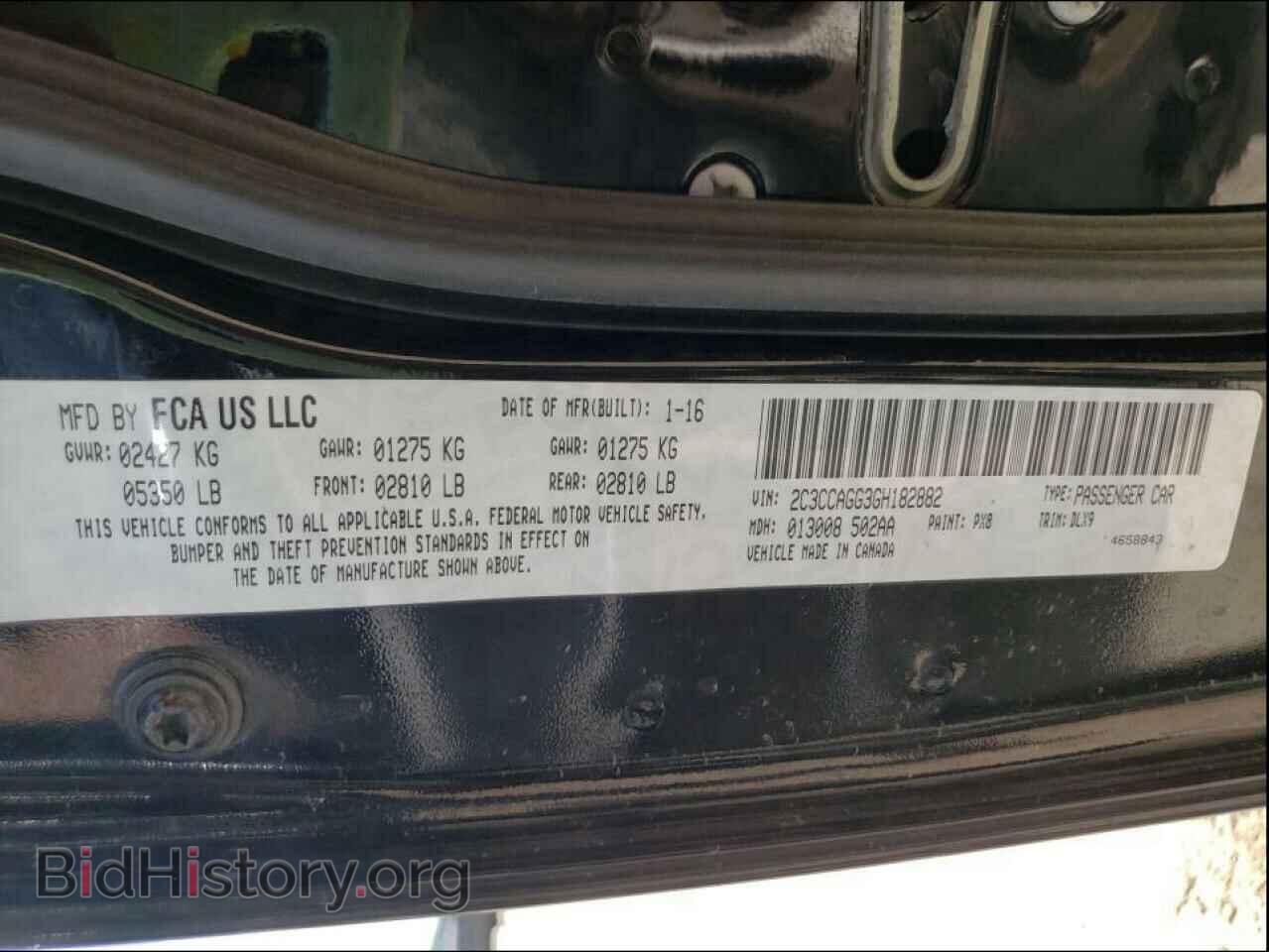 2016 CHRYSLER 300 - VIN: 2C3CCAGG3GH182882 - Photo 10
