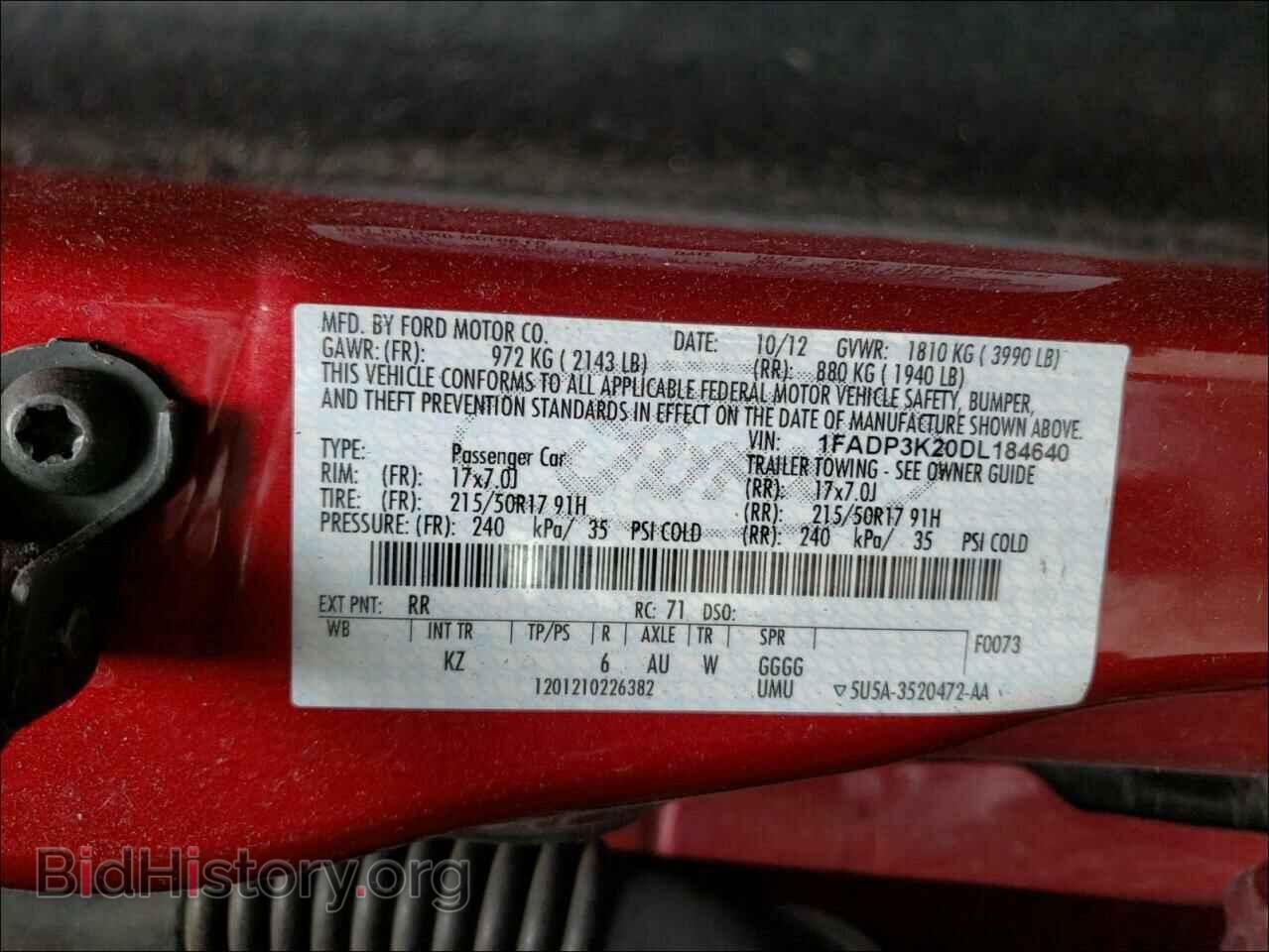 2013 FORD FOCUS - VIN: 1FADP3K20DL184640 - Photo 10