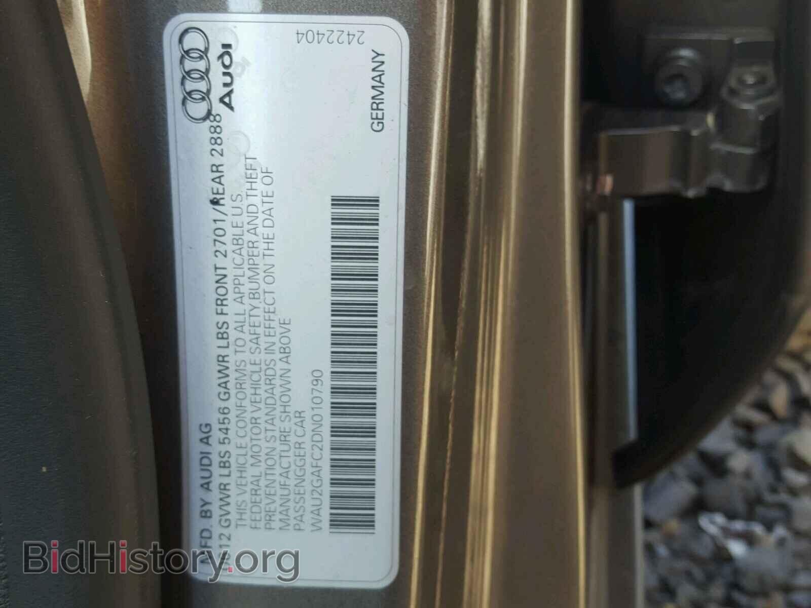 2013 AUDI A7 - VIN: WAU2GAFC2DN010790 - Photo 10