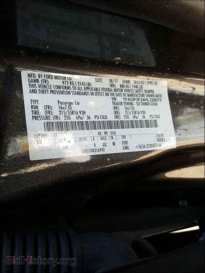2017 FORD FOCUS - VIN: 1FADP3F24HL328075 - Photo 10