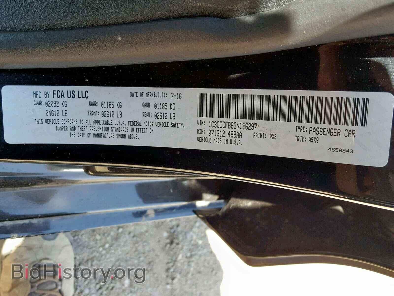 2016 CHRYSLER 200 - VIN: 1C3CCCFB6GN196297 - Photo 10