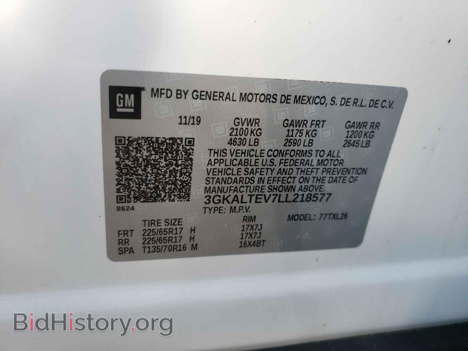 2020 GMC TERRAIN - VIN: 3GKALTEV7LL218577 - Photo 10