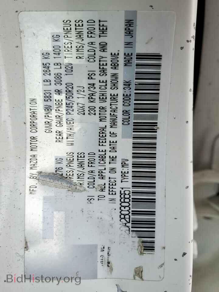 2011 MAZDA CX-9 - VIN: JM3TB2DA2B0306651 - Фото 13