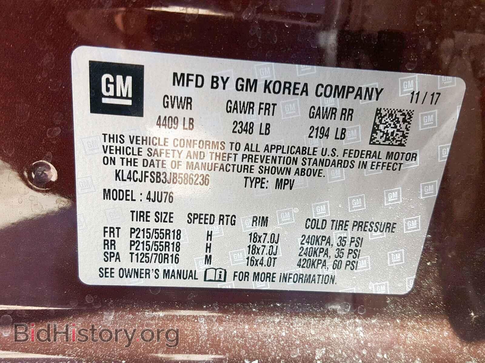 2018 BUICK ENCORE PRE - VIN: KL4CJFSB3JB586236 - Photo 10