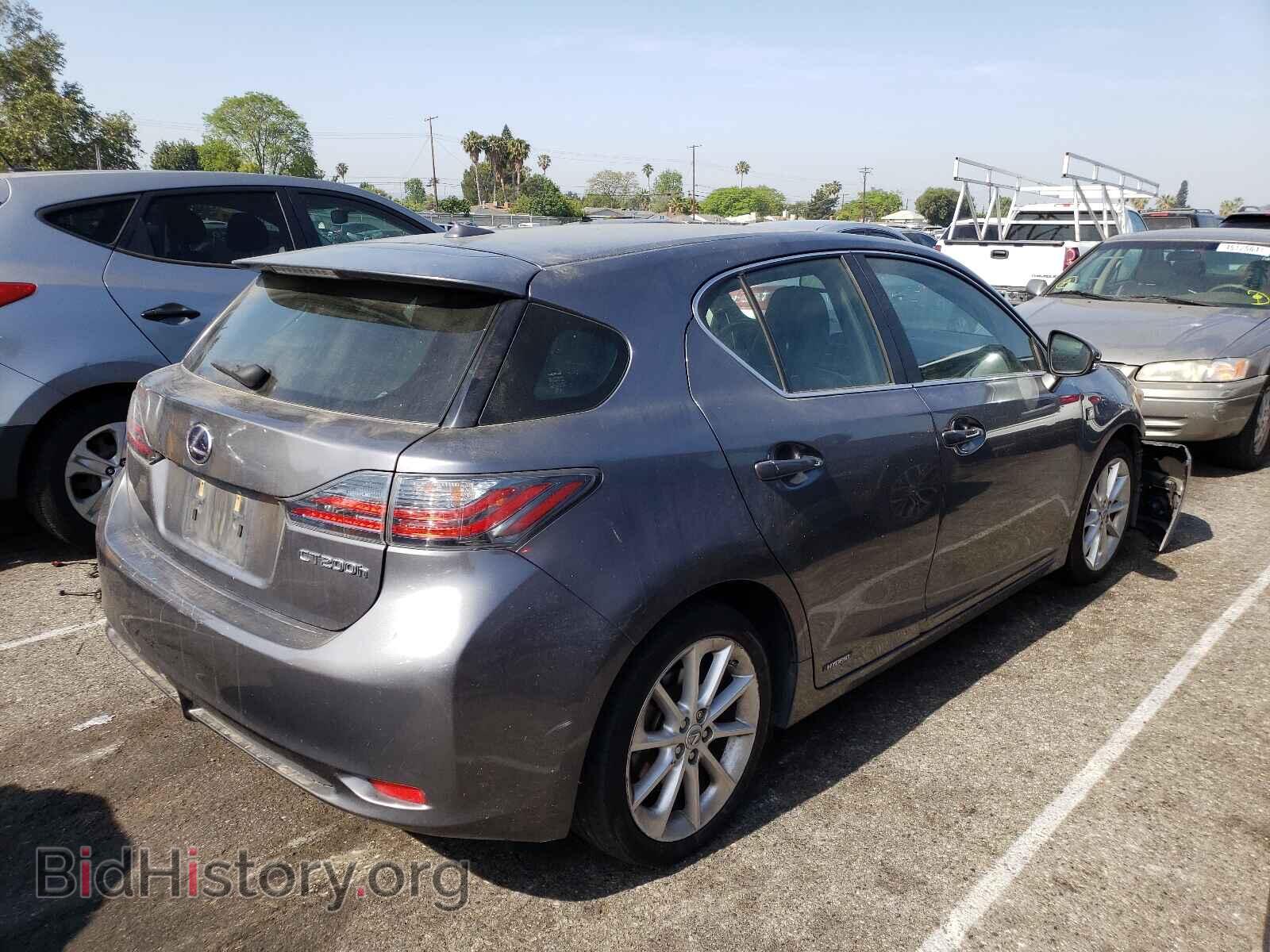 2012 LEXUS CT 200 - VIN: JTHKD5BH9C2113661 - Фото 4