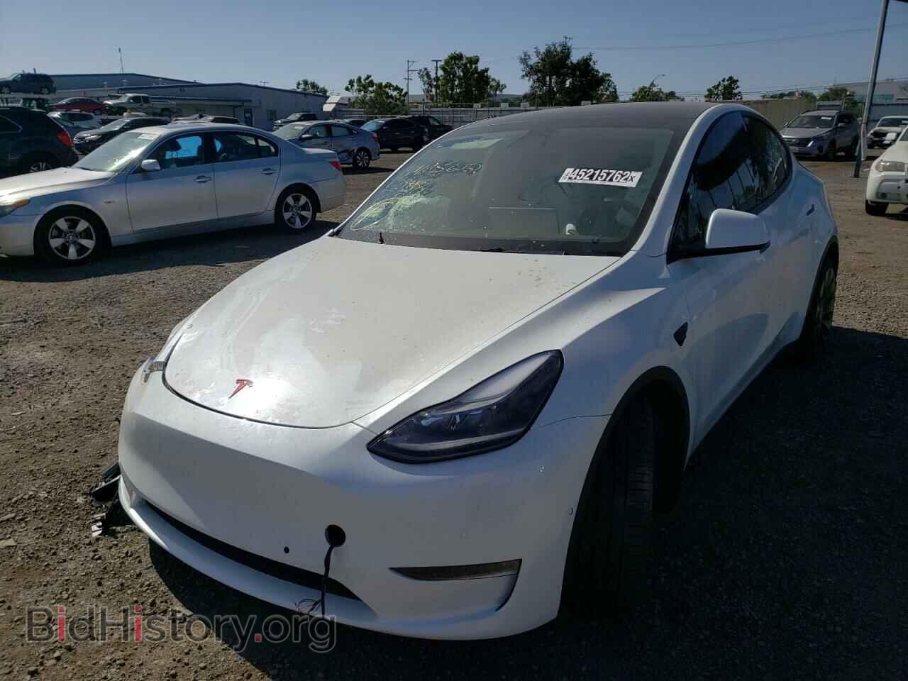 2021 TESLA MODEL Y - VIN: 5YJYGDEFXMF277863 - Фото 2