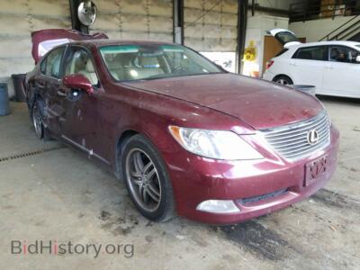 2008 Lexus LS460 LS 460, бордовый — VIN JTHBL46F185053371, Copart