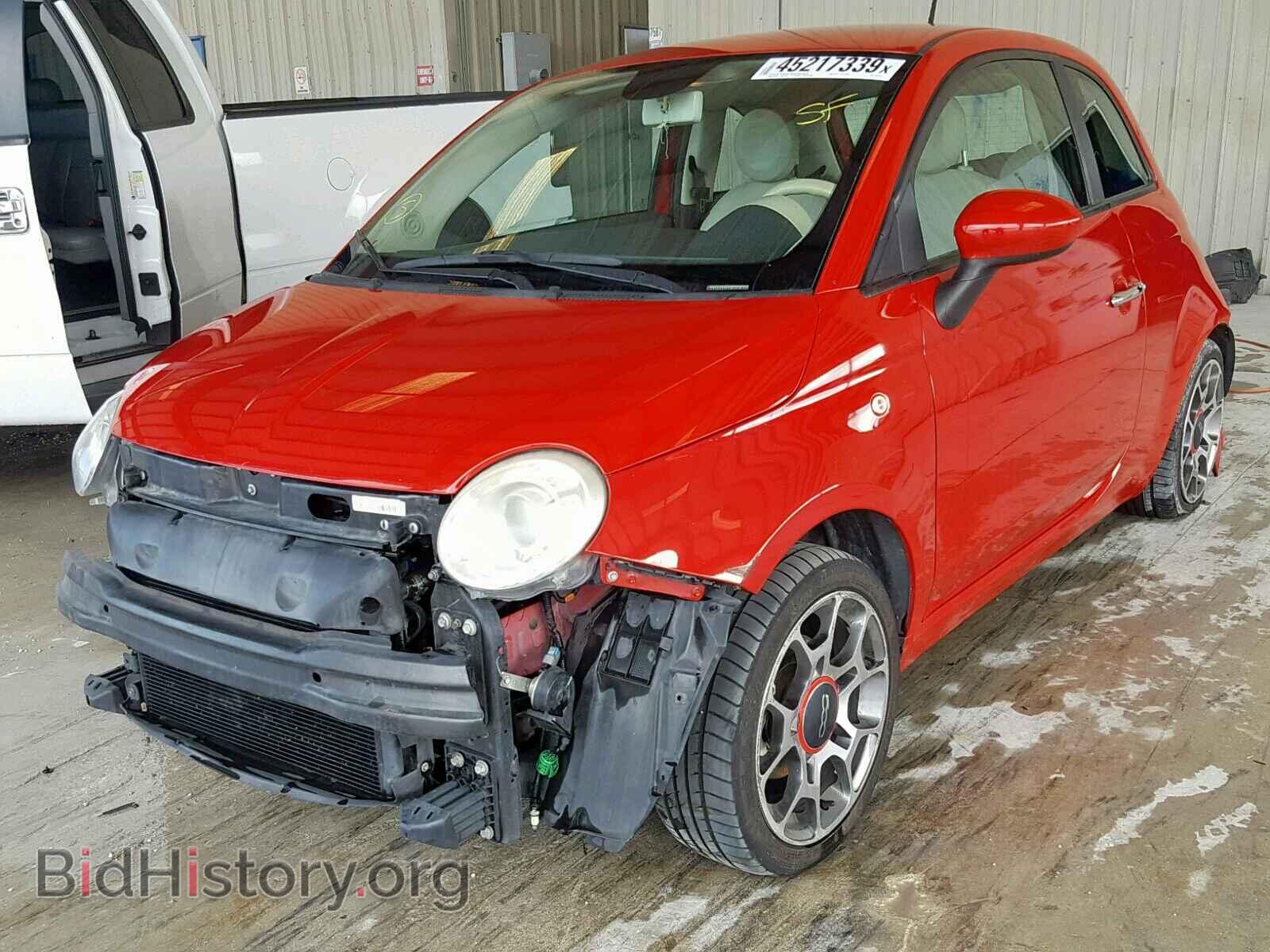 2013 FIAT 500 - VIN: 3C3CFFAR3DT684535 - Фото 2