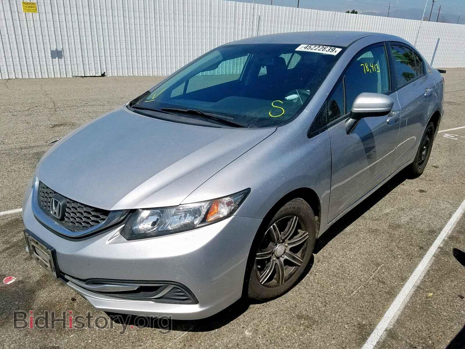 2014 HONDA CIVIC LX - VIN: 19XFB2F57EE242771 - Фото 2