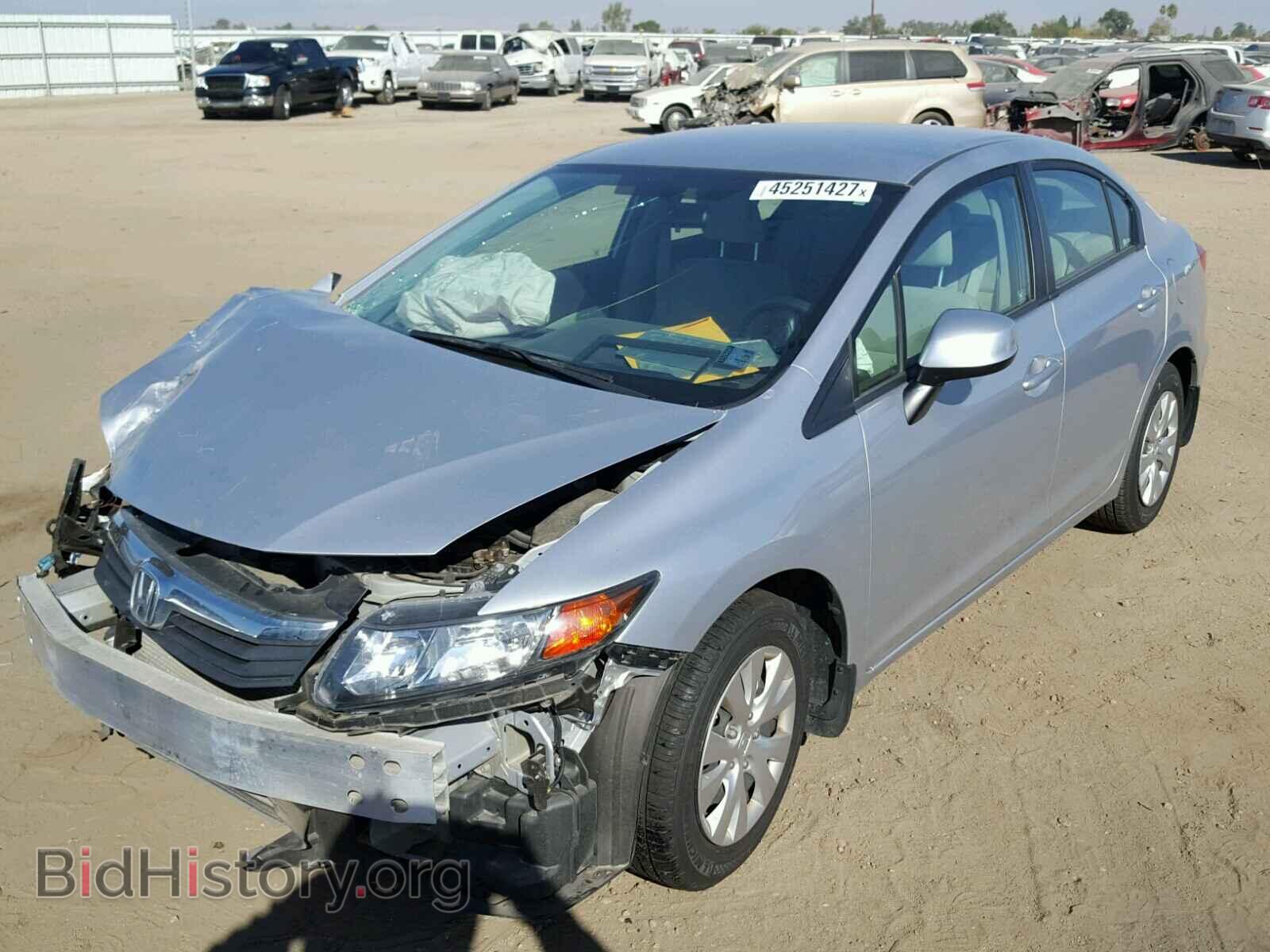 2012 HONDA CIVIC - VIN: 2HGFB2F59CH589943 - Фото 2