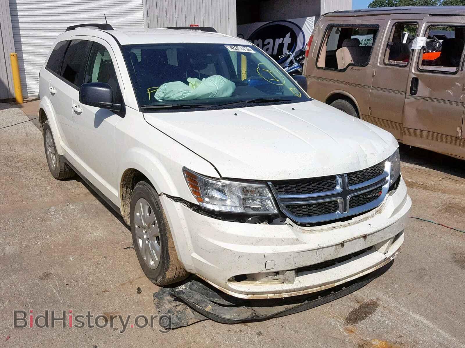 2018 Dodge JOURNEY SE (VIN 3C4PDCABXJT347375) — фото 1 из 10, Copart, повреждение: передняя часть