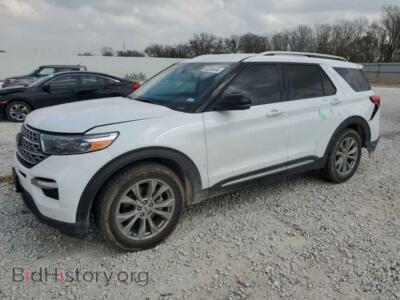 2021 Ford EXPLORER Limited, white — VIN 1FMSK7FH9MGA33080, Copart