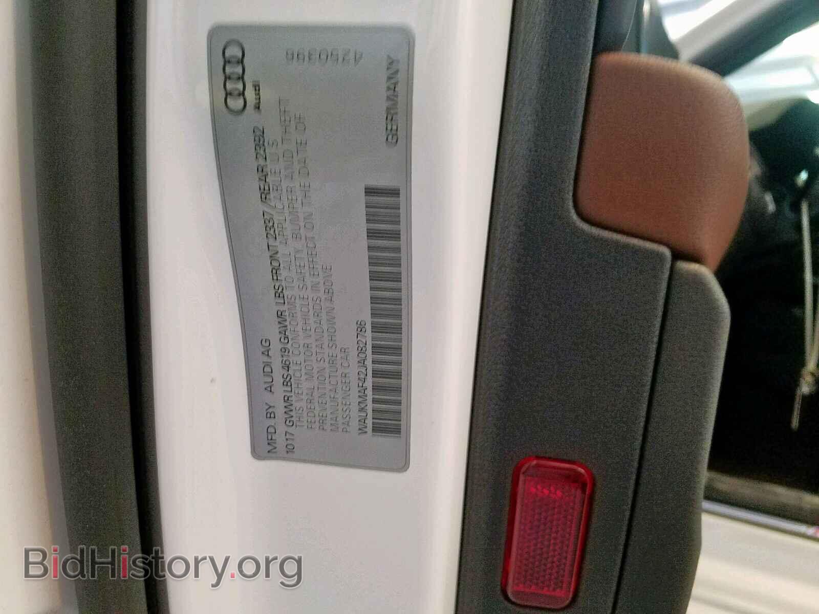 2018 AUDI A4 - VIN: WAUKMAF42JA082786 - Фото 10