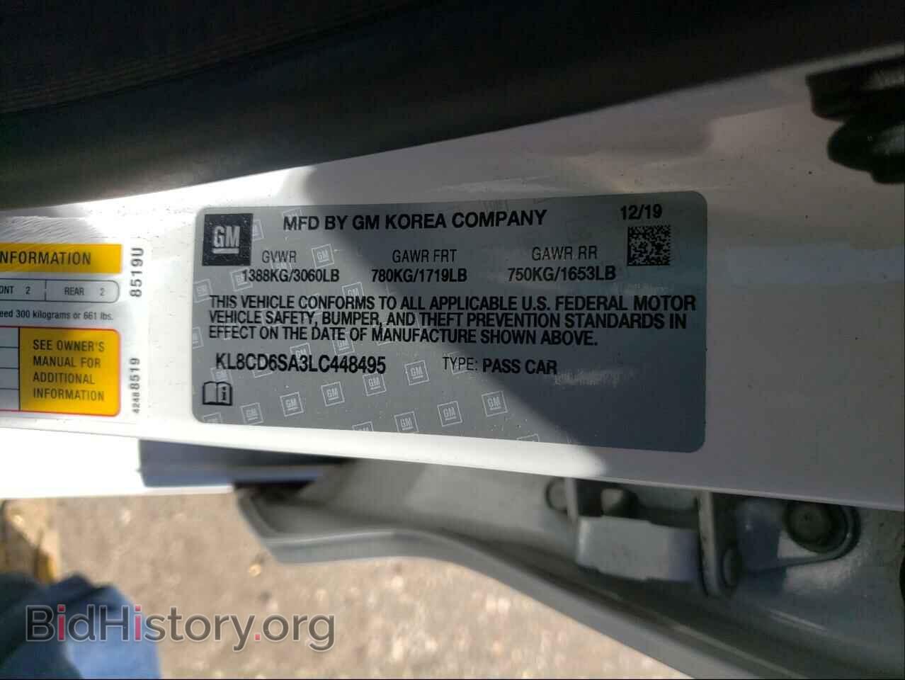 2020 CHEVROLET SPARK - VIN: KL8CD6SA3LC448495 - Фото 10