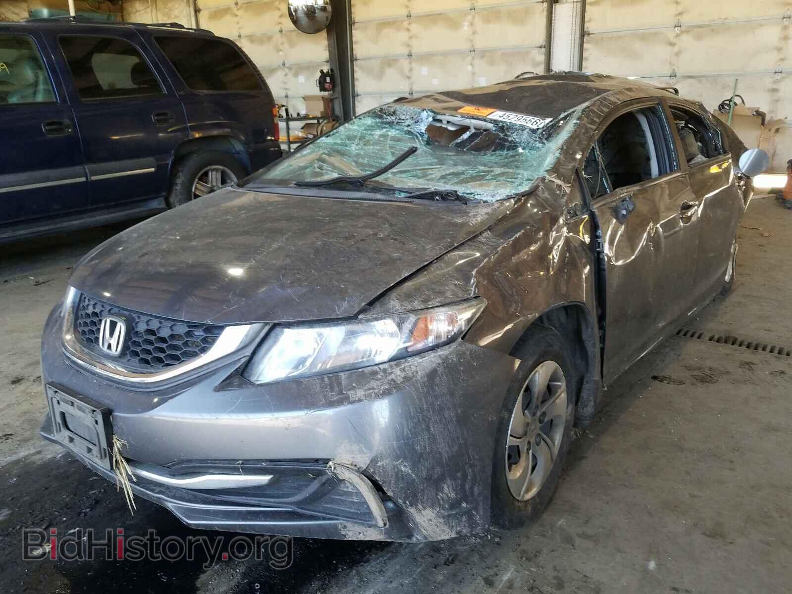 2013 HONDA CIVIC - VIN: 2HGFB2F55DH594784 - Фото 2