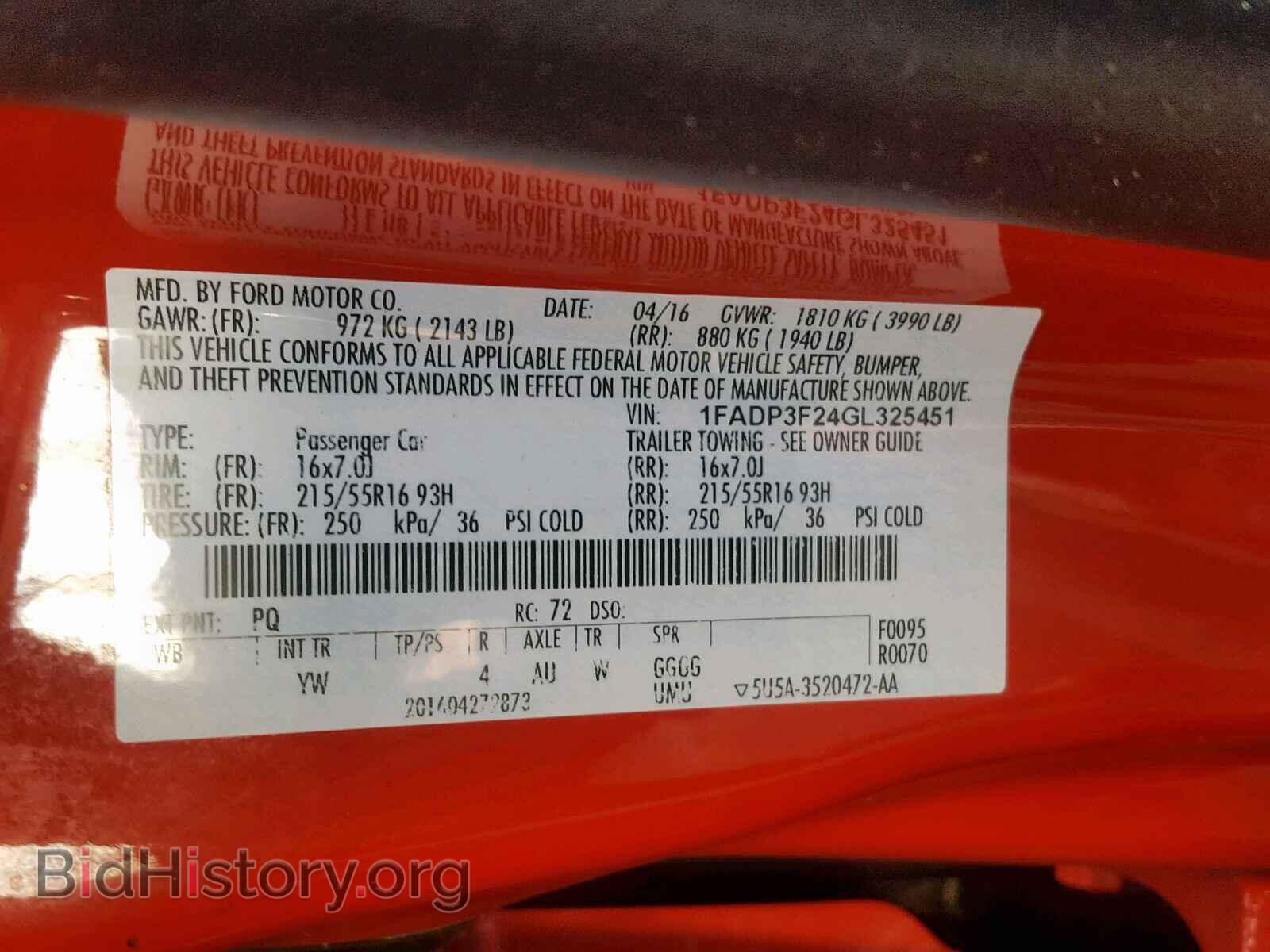 2016 FORD FOCUS SE - VIN: 1FADP3F24GL325451 - Фото 10