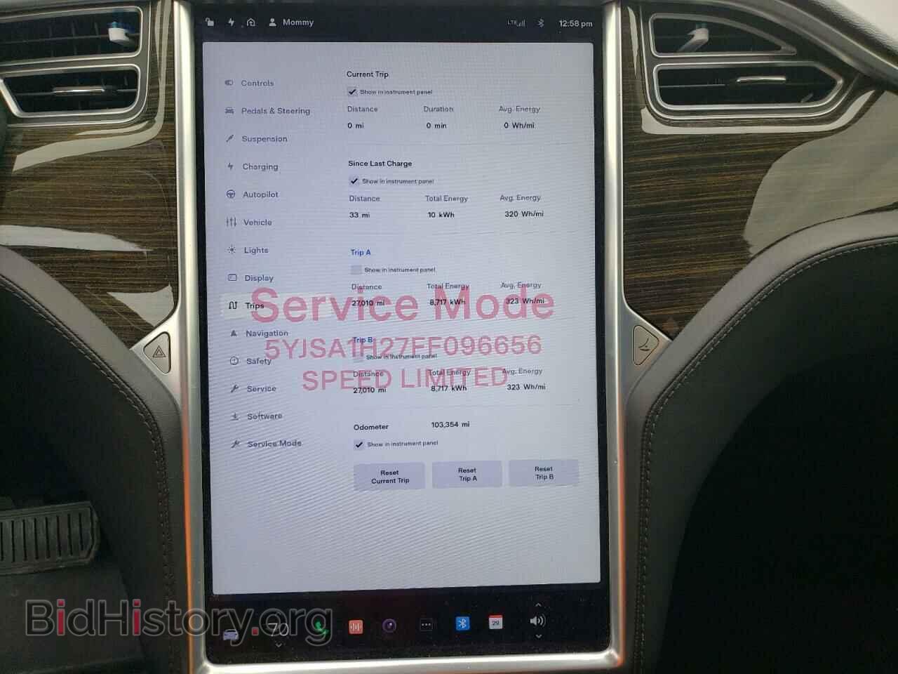 2015 TESLA MODEL S - VIN: 5YJSA1H27FF096656 - Фото 9