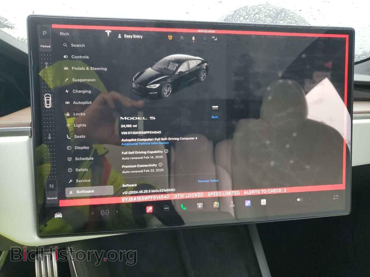 2023 TESLA MODEL S - VIN: 5YJSA1E59PF514540 - Фото 9