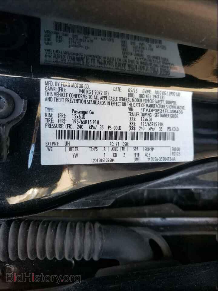 2015 FORD FOCUS - VIN: 1FADP3E21FL306436 - Фото 10