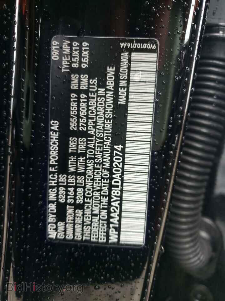 2020 PORSCHE CAYENNE - VIN: WP1AA2AY8LDA02074 - Фото 10