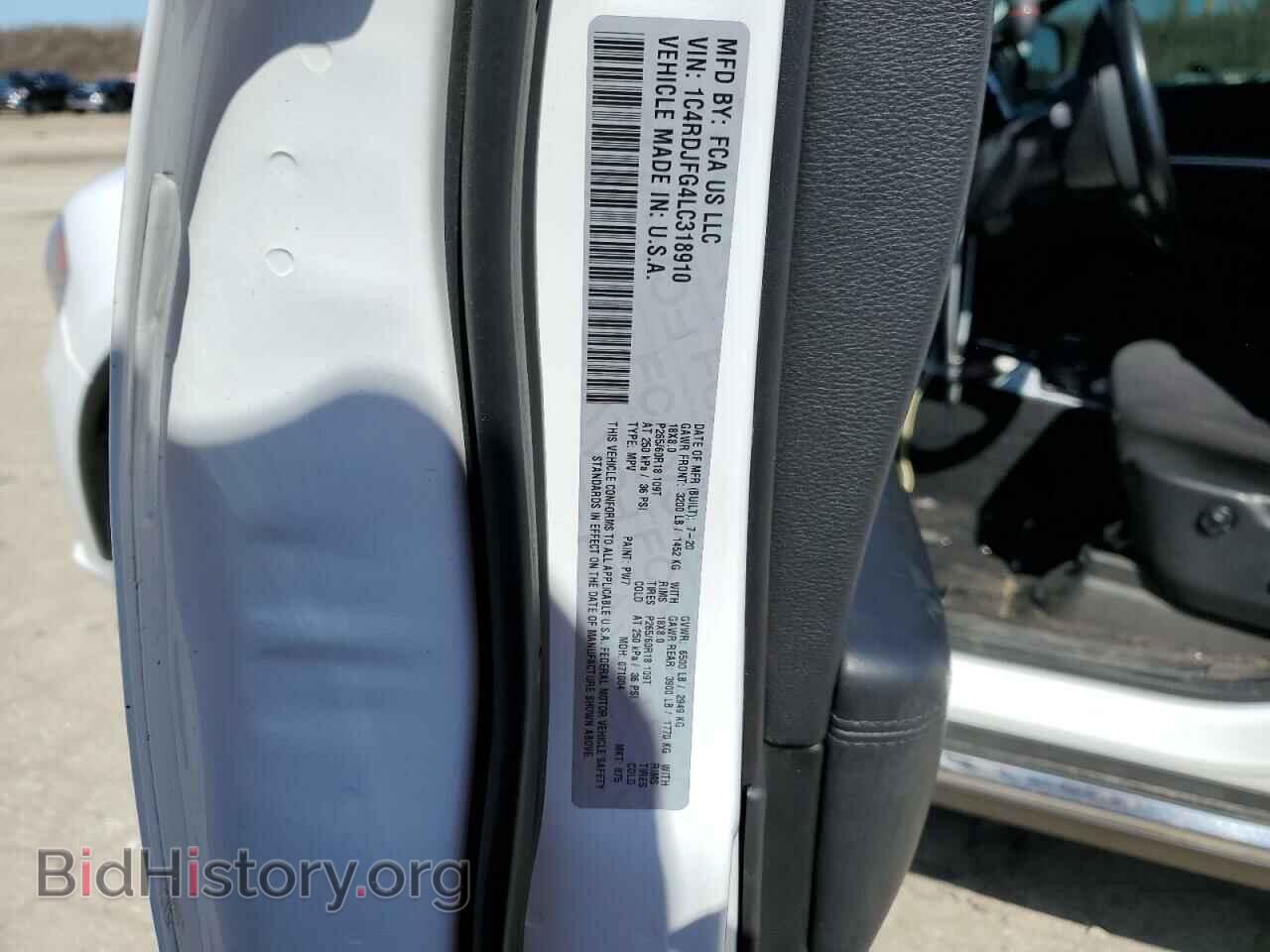 2020 DODGE DURANGO - VIN: 1C4RDJFG4LC318910 - Фото 14