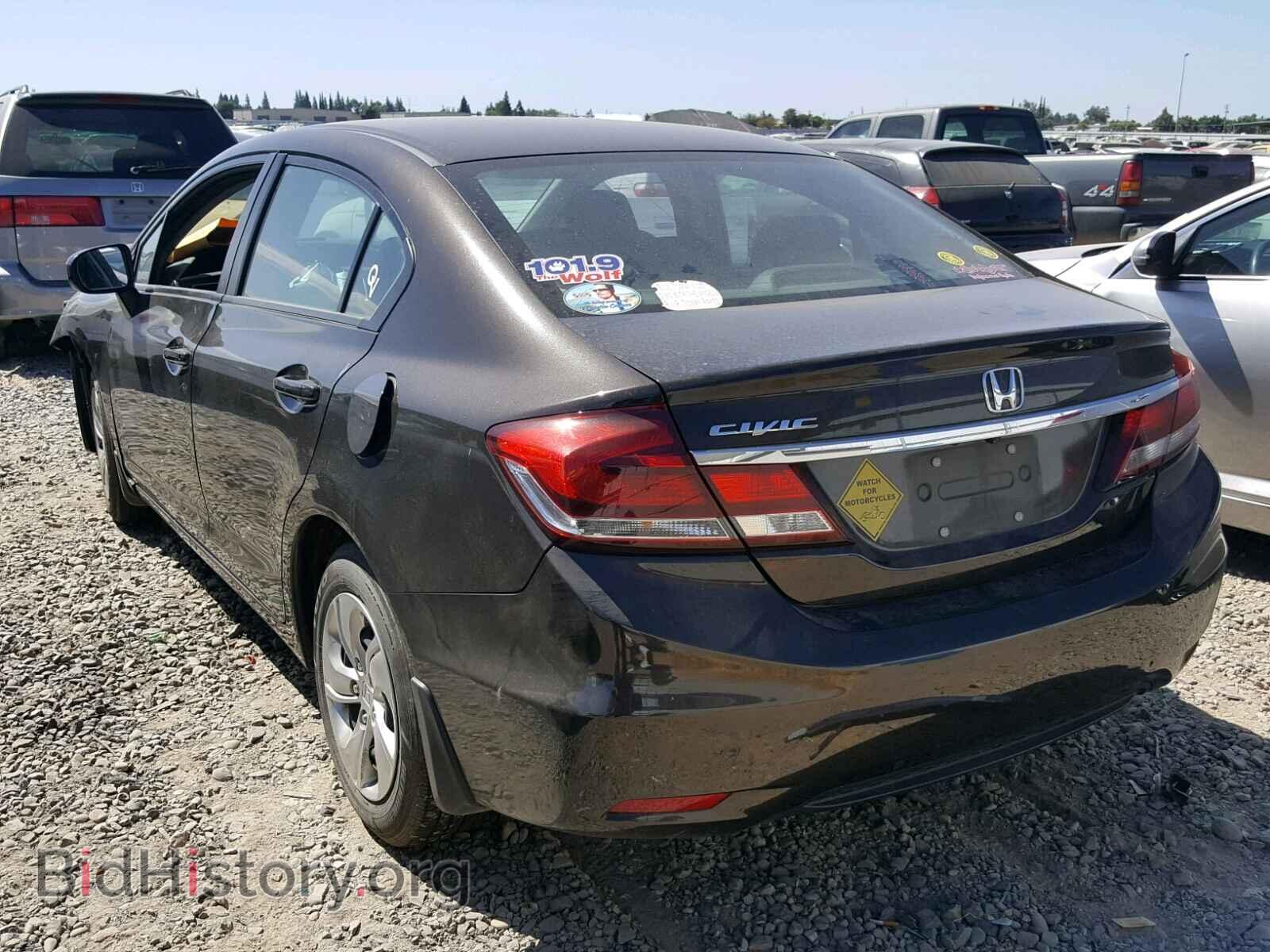 2014 HONDA CIVIC LX - VIN: 2HGFB2F59EH537196 - Фото 3