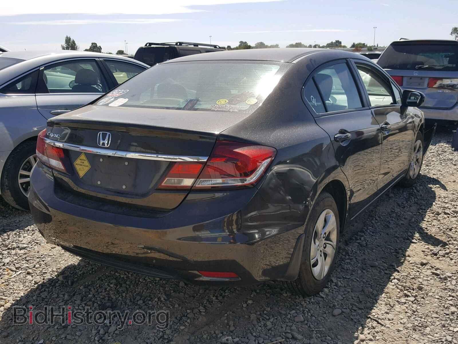 2014 HONDA CIVIC LX - VIN: 2HGFB2F59EH537196 - Фото 4