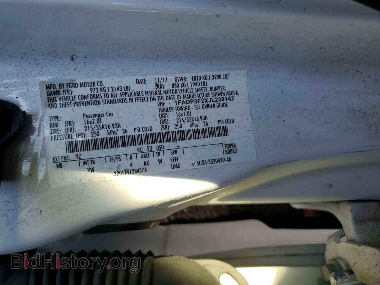 2018 FORD FOCUS - VIN: 1FADP3F2XJL230142 - Фото 12