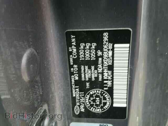 2011 HYUNDAI GENESIS - VIN: KMHHT6KD9BU062968 - Фото 10