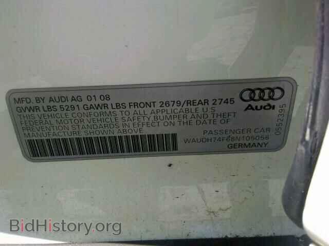 2008 AUDI A6 - VIN: WAUDH74F68N105056 - Фото 10