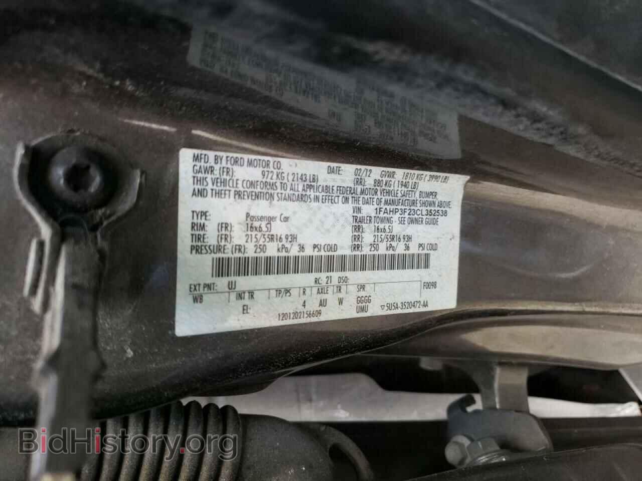2012 FORD FOCUS - VIN: 1FAHP3F23CL352538 - Photo 10
