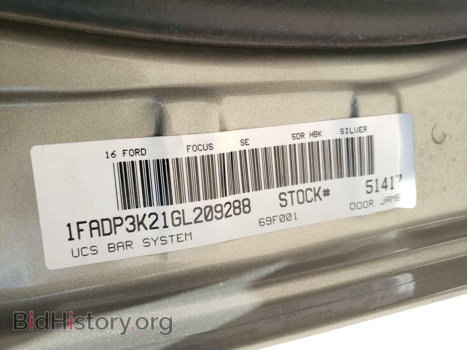 2016 FORD FOCUS - VIN: 1FADP3K21GL209288 - Photo 10