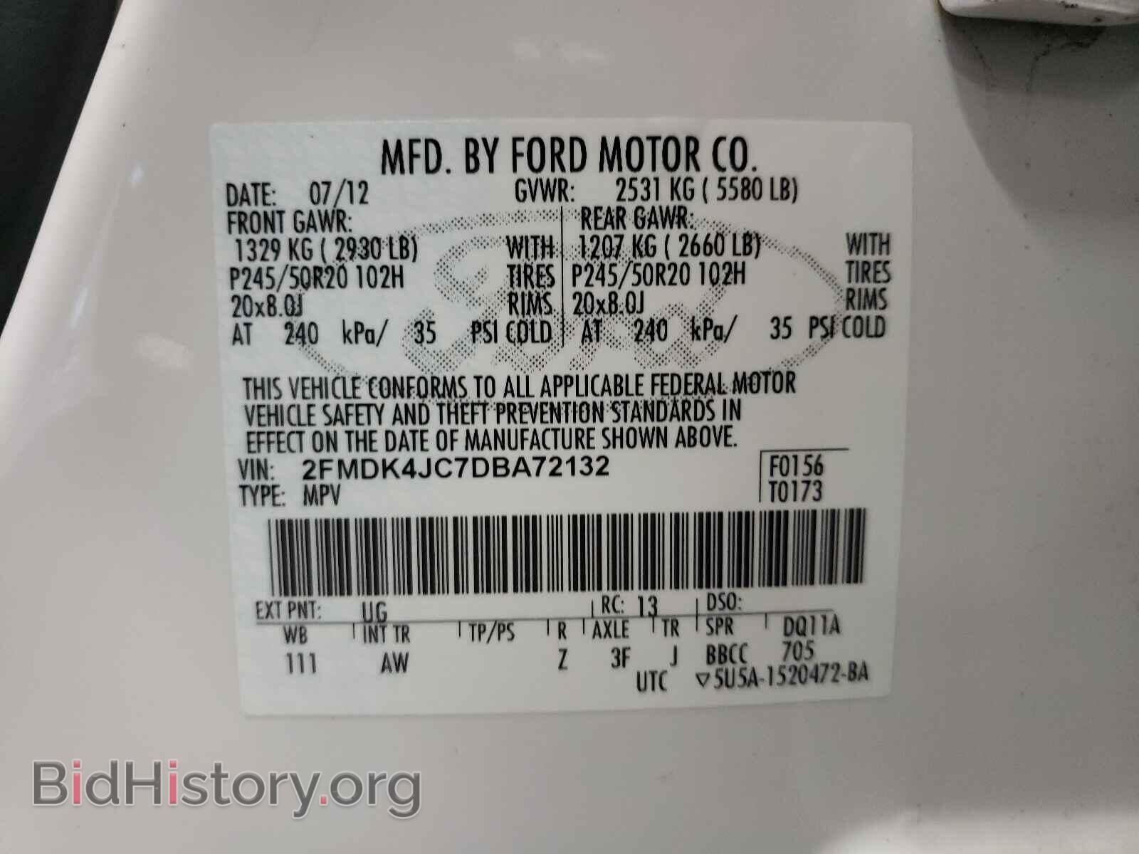 2013 FORD EDGE - VIN: 2FMDK4JC7DBA72132 - Photo 10