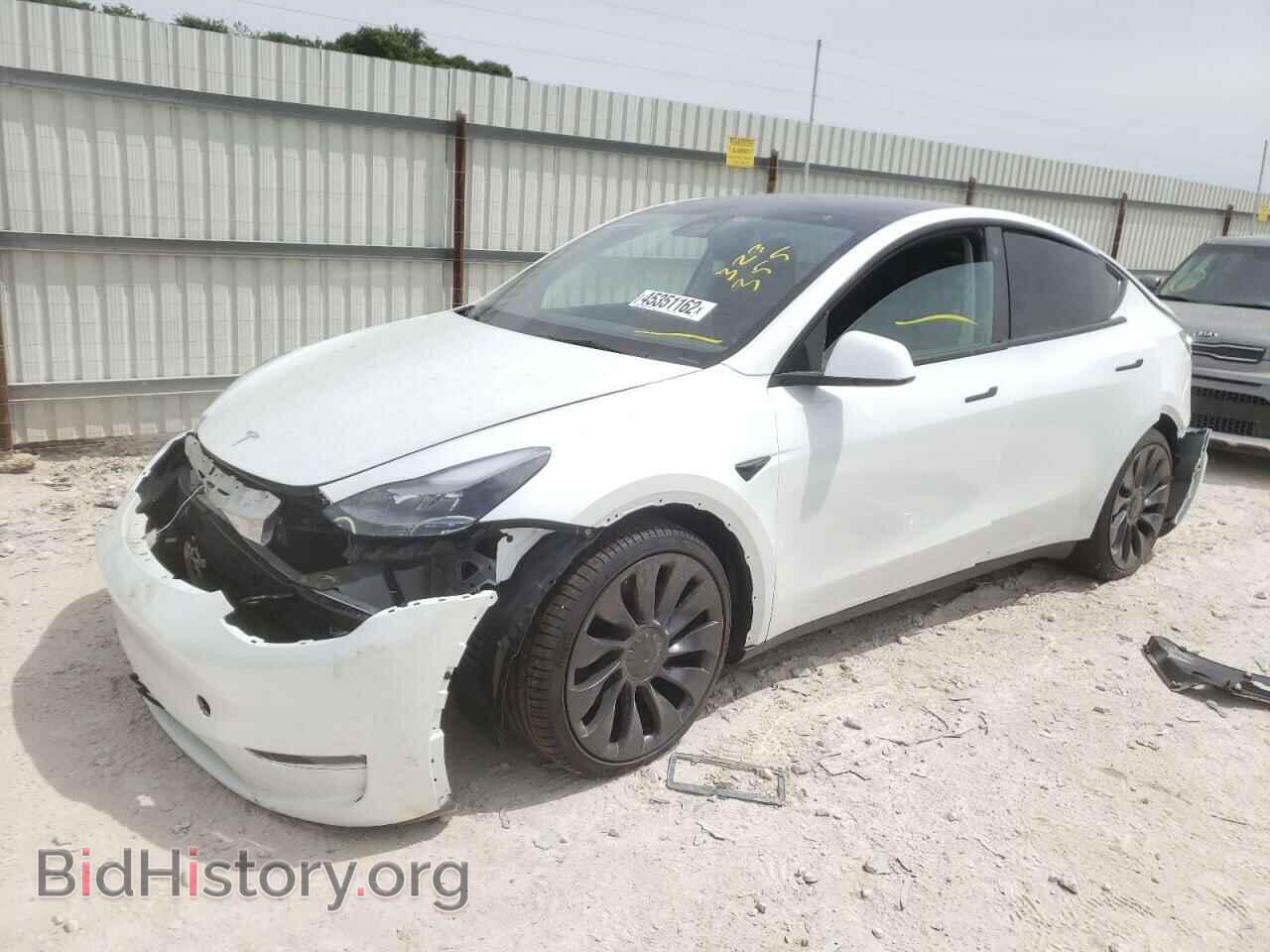 2022 TESLA MODEL Y - VIN: 7SAYGDEF8NF323355 - Фото 2