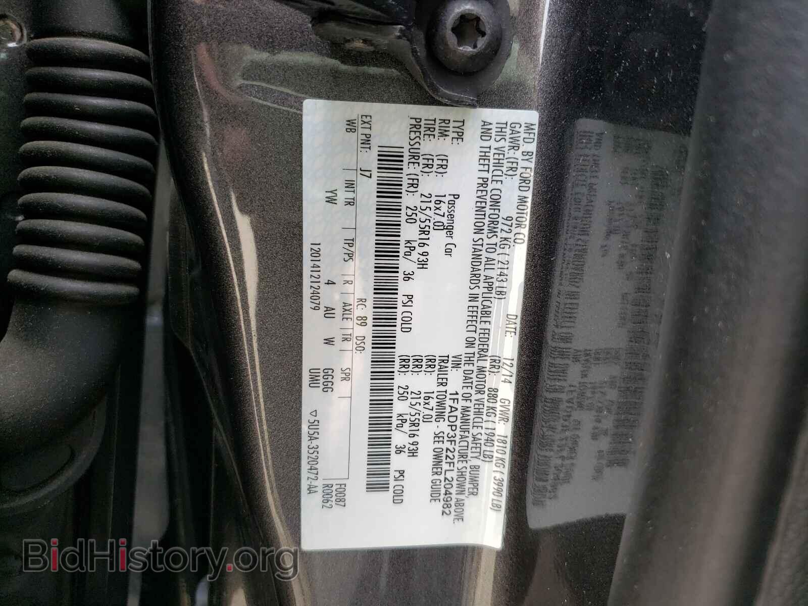 2015 FORD FOCUS - VIN: 1FADP3F22FL204982 - Photo 10