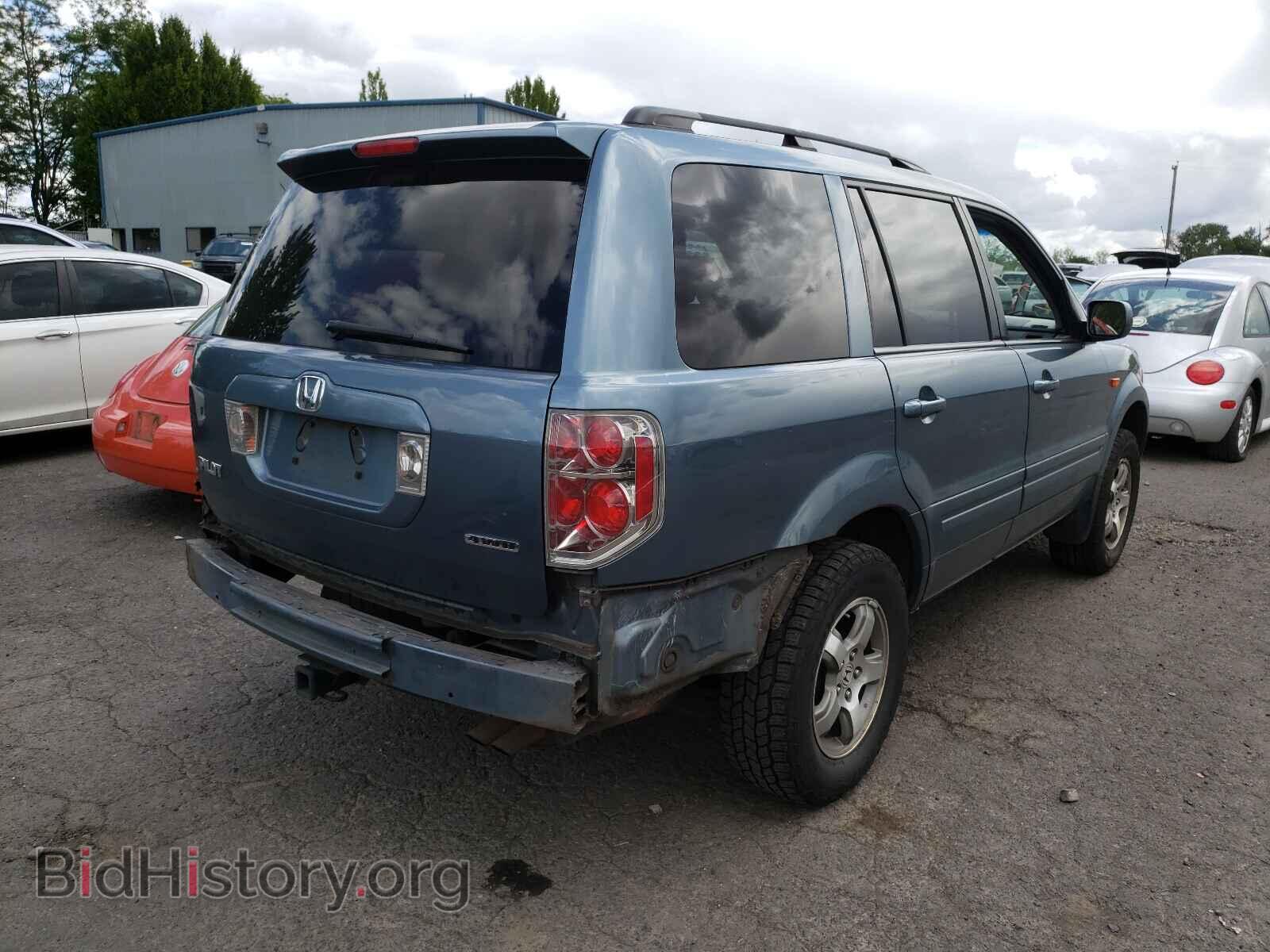 2007 HONDA PILOT - VIN: 2HKYF18497H503845 - Фото 4