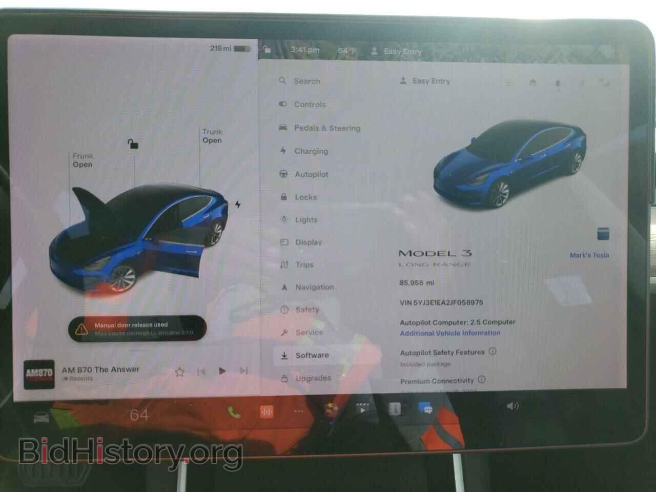 2018 TESLA MODEL 3 - VIN: 5YJ3E1EA2JF058975 - Photo 9
