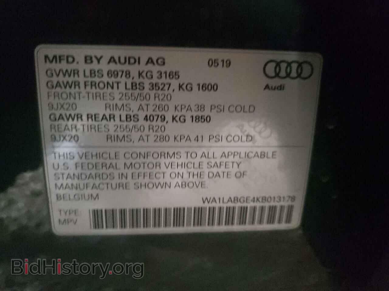 2019 AUDI E-TRON - VIN: WA1LABGE4KB013178 - Photo 12