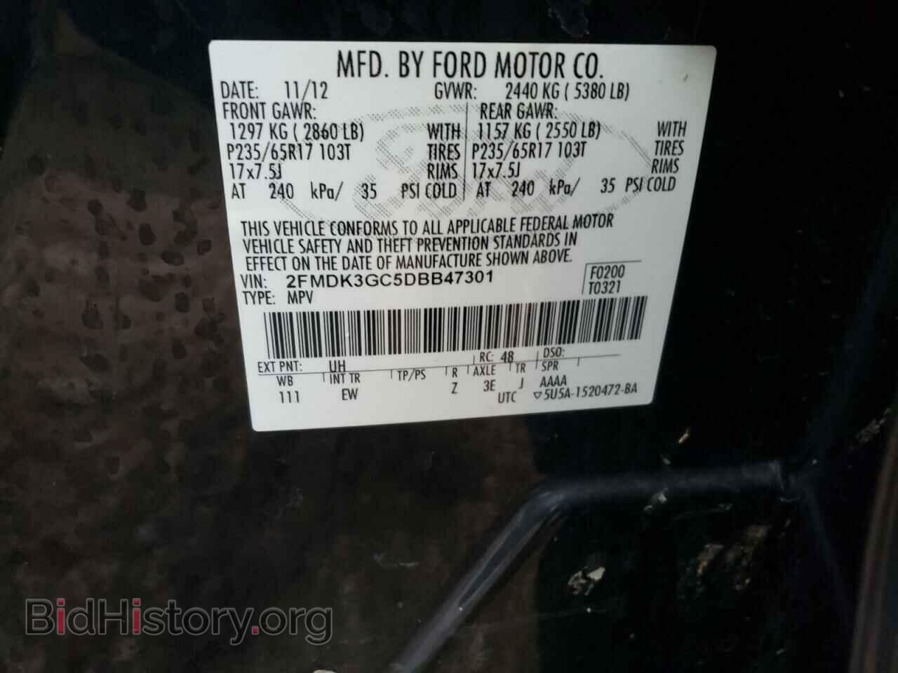 2013 FORD EDGE - VIN: 2FMDK3GC5DBB47301 - Photo 14