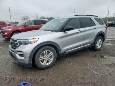 2021 Ford EXPLORER XLT, silver — VIN 1FMSK8DH8MGB47273, Copart