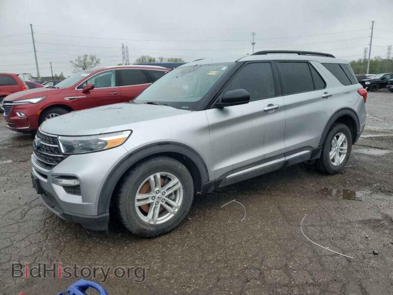 2021 Ford EXPLORER XLT (VIN 1FMSK8DH8MGB47273) — photo 1 of 13, Copart, damage: front end