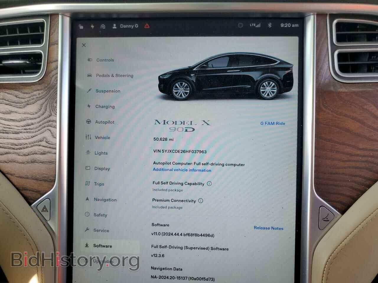 2017 TESLA MODEL X - VIN: 5YJXCDE26HF037963 - Фото 9