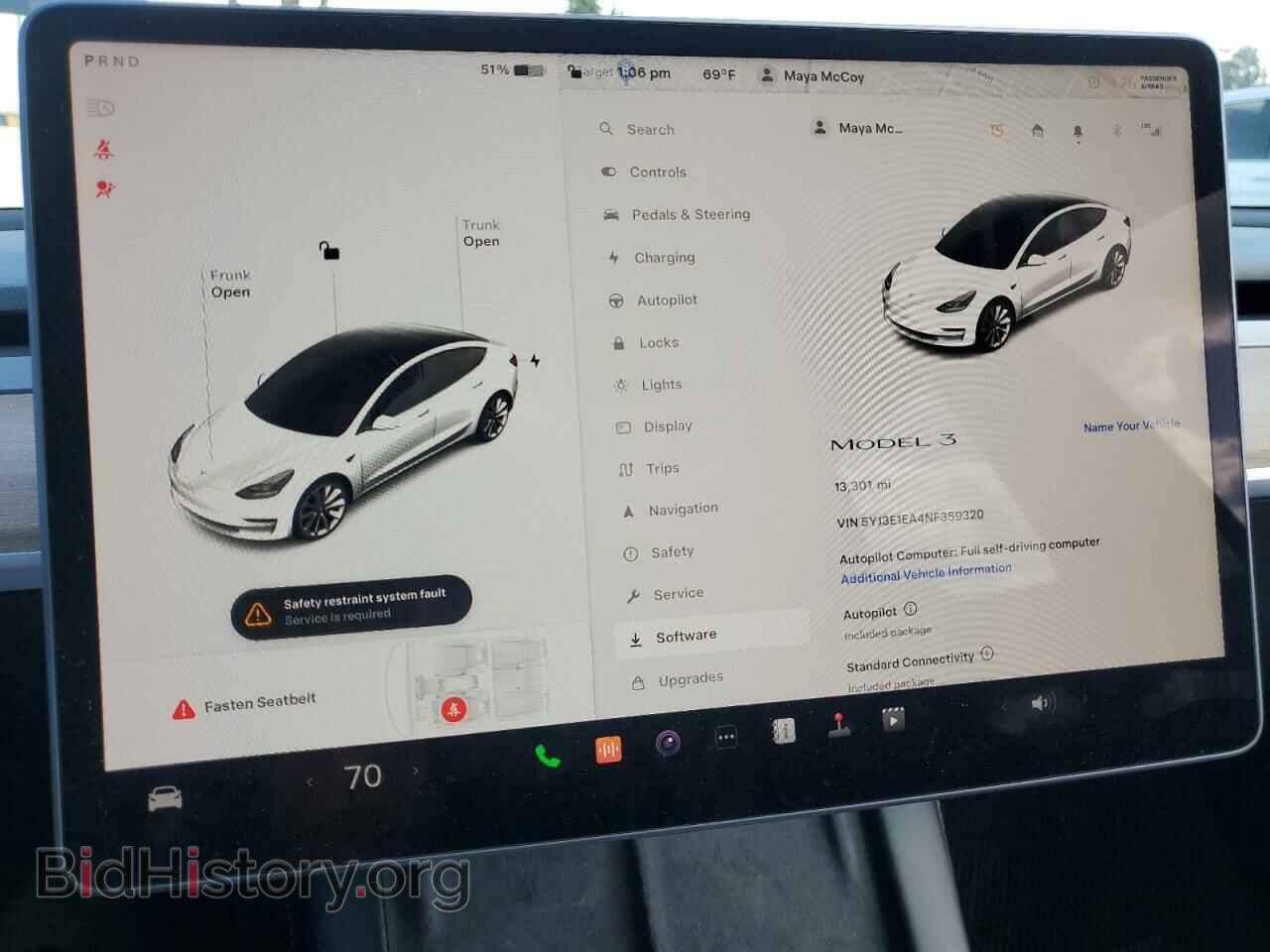 2022 TESLA MODEL 3 - VIN: 5YJ3E1EA4NF359320 - Фото 9