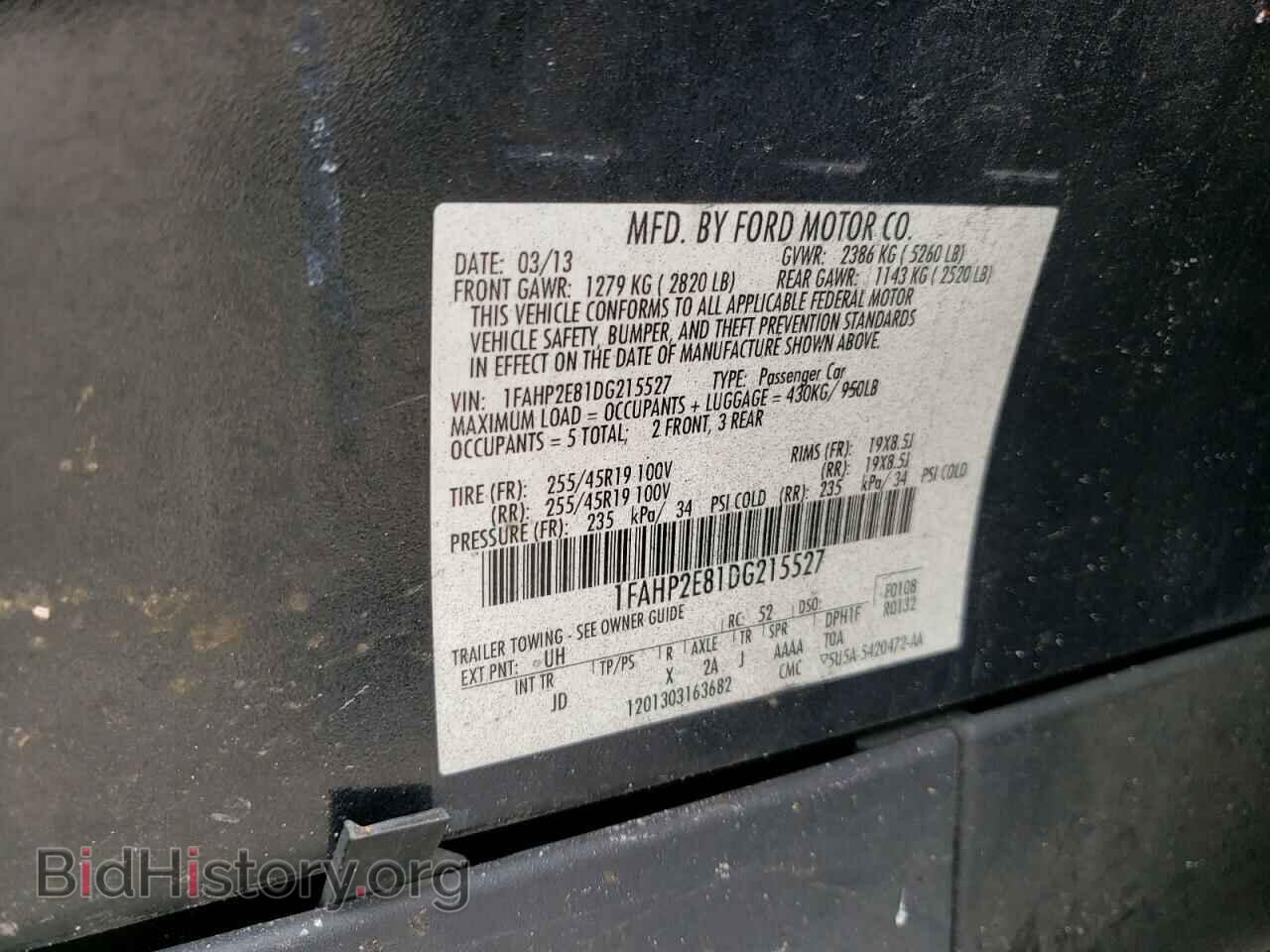 2013 FORD TAURUS - VIN: 1FAHP2E81DG215527 - Фото 12