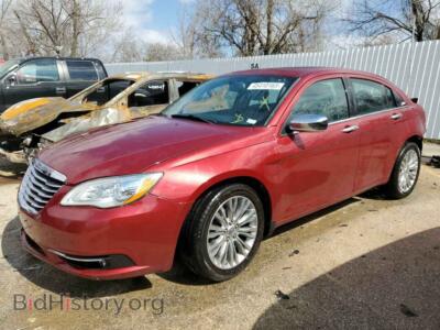2013 Chrysler 200 200 Limite, темно-бордовый — VIN 1C3CCBCG5DN629677, Copart