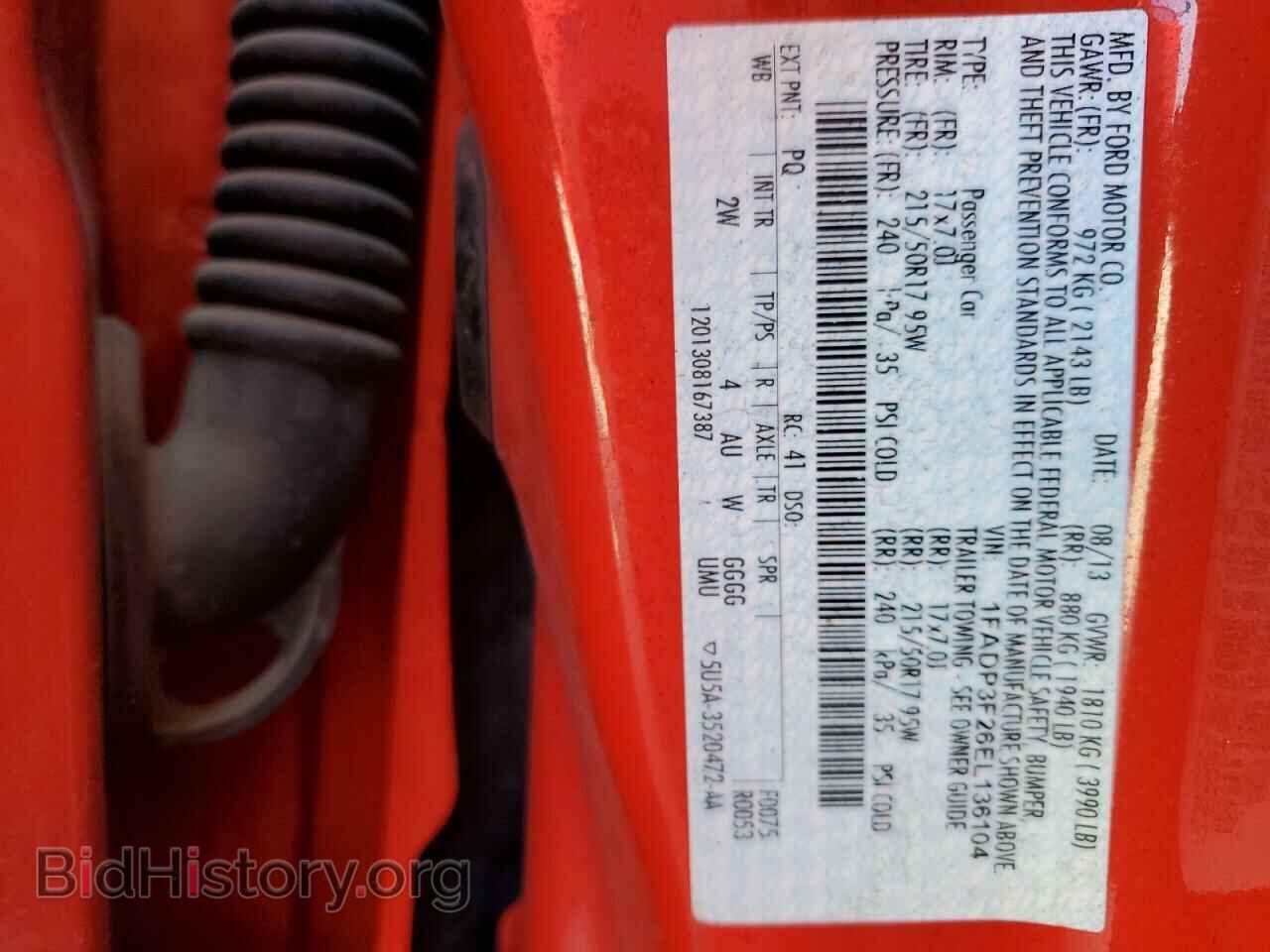 2014 FORD FOCUS - VIN: 1FADP3F26EL136104 - Фото 12